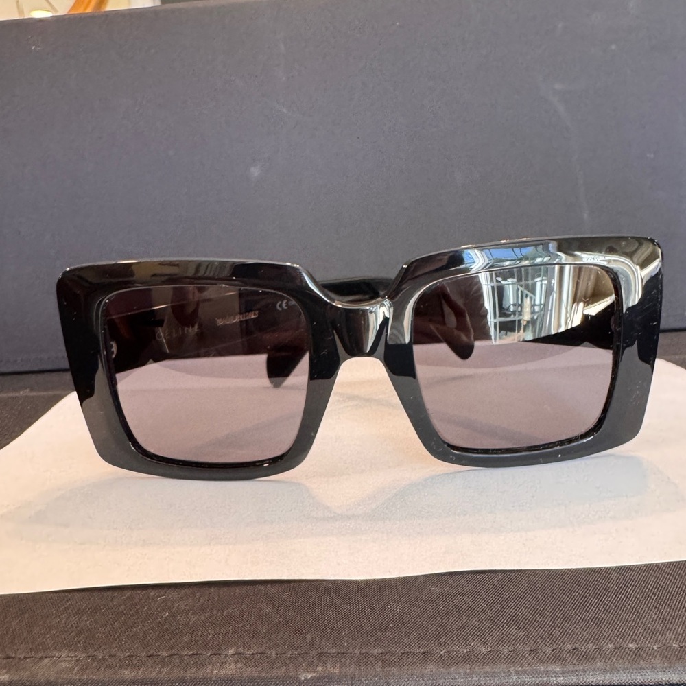 Rare Celine Black Square Sunglasses - Picture 1 of 4